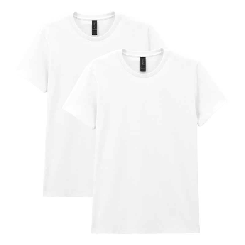 Gildan womens Heavy Cotton Adult T-shirt, 2-pack T Shirt, White, Medium US - Image 1